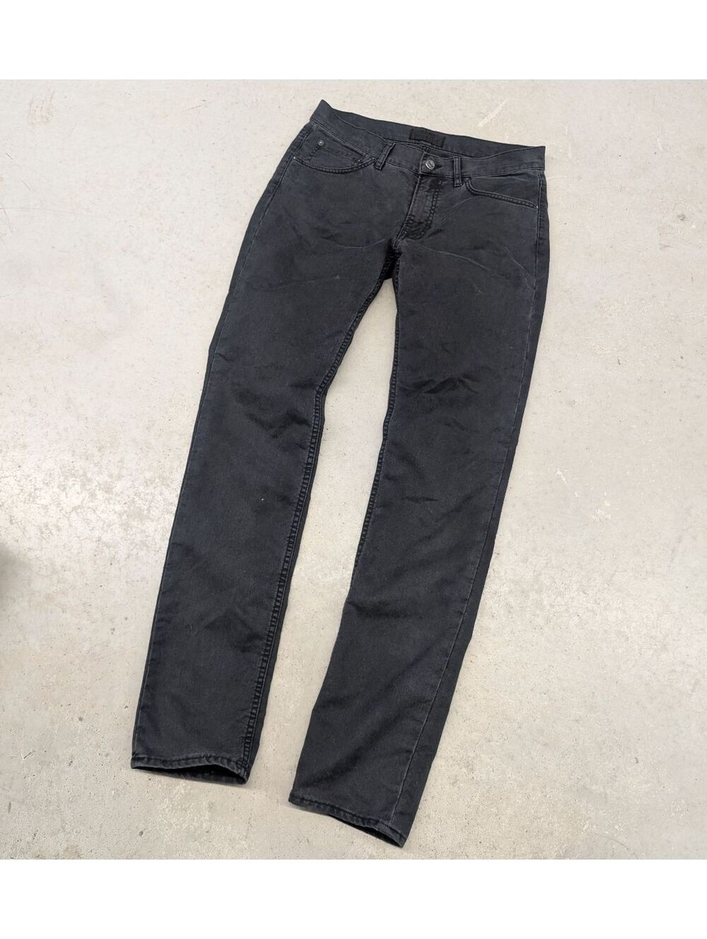 Acne Studios Ace UPS Black Cotton Pants Slim Fit